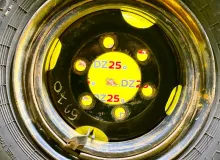 Колесо на диске Газ 6x222.25 c шиной Nortec 12.00/R18