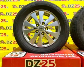 Колеса на дисках Nissan 5x114.3 c шинами Bridgestone 195/60R15
