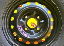 Колесо на диске Nissan 4x114.3 c шиной Yokohama 175/80R14
