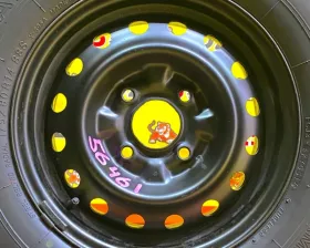 Колесо на диске Nissan 4x114.3 c шиной Yokohama 175/80R14