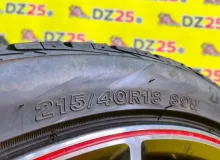 Колеса на дисках Toyota Gs 5x100 c шинами Bridgestone 215/40R18
