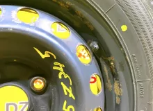Колесо на диске Toyota 4x100 c шиной Bridgestone 155/80R14