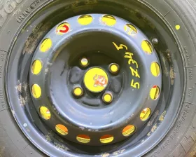 Колесо на диске Toyota 4x100 c шиной Bridgestone 155/80R14