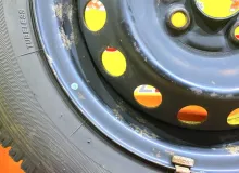 Колесо на диске Toyota 4x100 c шиной Bridgestone 155/80R14