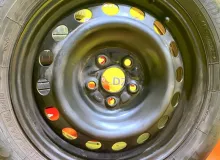 Колеса на дисках Toyota 5x100 c шинами Bridgestone 185/60R15
