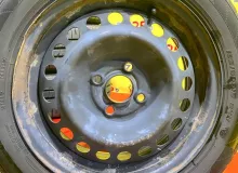 Колеса на дисках Honda 4x100 c шинами Dunlop 185/60R15