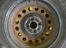 Колеса на дисках Toyota 4x100 c шинами Goodyear 155/80R14