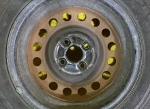 Колеса на дисках Toyota 4x100 c шинами Goodyear 155/80R14