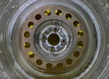 Колеса на дисках Toyota 4x100 c шинами Goodyear 155/80R14