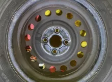 Колеса на дисках Toyota 4x100 c шинами Goodyear 155/80R14