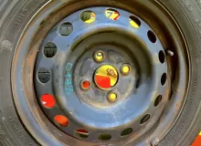 Колеса на дисках Toyota 4x100 c шинами Goodyear 155/80R14