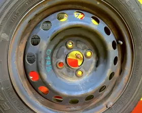 Колеса на дисках Toyota 4x100 c шинами Goodyear 155/80R14