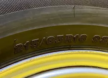 Колесо на диске Toyota 5x114.3 c шиной Bridgestone 215/65R16