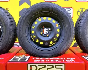 Колеса на дисках Nissan 4x100 c шинами Yokohama 195/65R15
