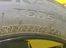 Колеса на дисках Mazda 5x114.3 c шинами Bridgestone 215/55R18