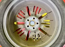 Колеса на дисках Toyota 5x114.3 c шинами Dunlop 235/50R18