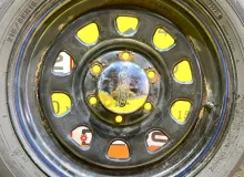 Колесо на диске Toyota 6x139.7 c шиной Dunlop 215/65R16