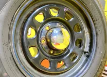 Колесо на диске Toyota 6x139.7 c шиной Dunlop 215/65R16