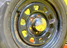 Колесо на диске Toyota 6x139.7 c шиной Dunlop 215/65R16